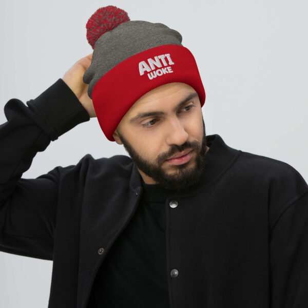 Anti-Woke Pom-Pom Beanie - Image 5