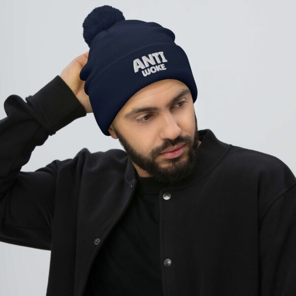 Anti-Woke Pom-Pom Beanie - Image 2