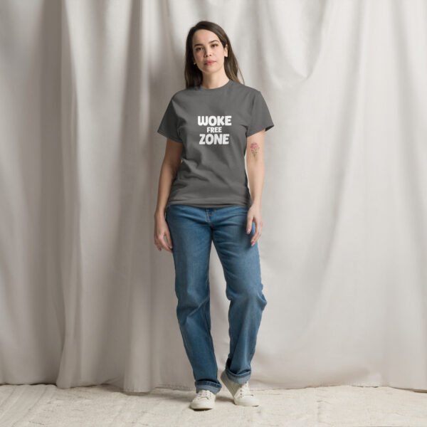 T-Shirt: Woke Free Zone - Unisex - Image 8