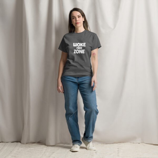 T-Shirt: Woke Free Zone - Unisex - Image 7