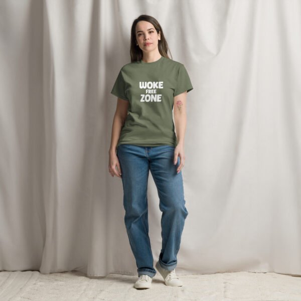 T-Shirt: Woke Free Zone - Unisex - Image 9