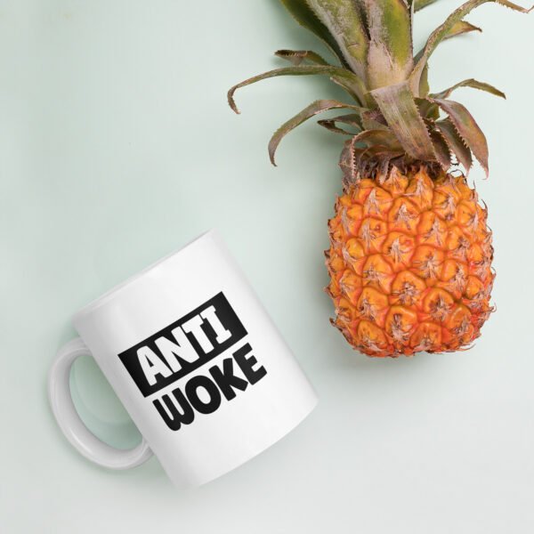 Anti-Woke White Mug - Image 4