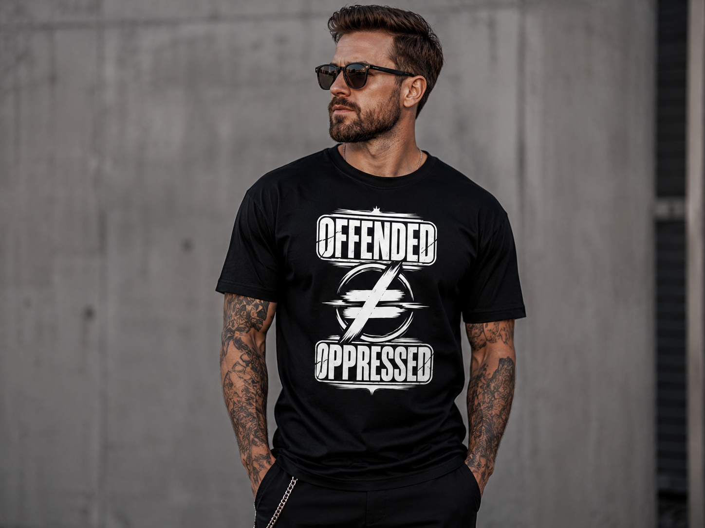 Offended ≠ Oppressed – Bold Free Speech Graphic T-Shirt