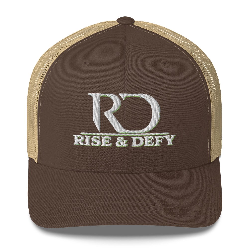 RISE & DEFY Signature Embroidered Trucker Cap - Image 8