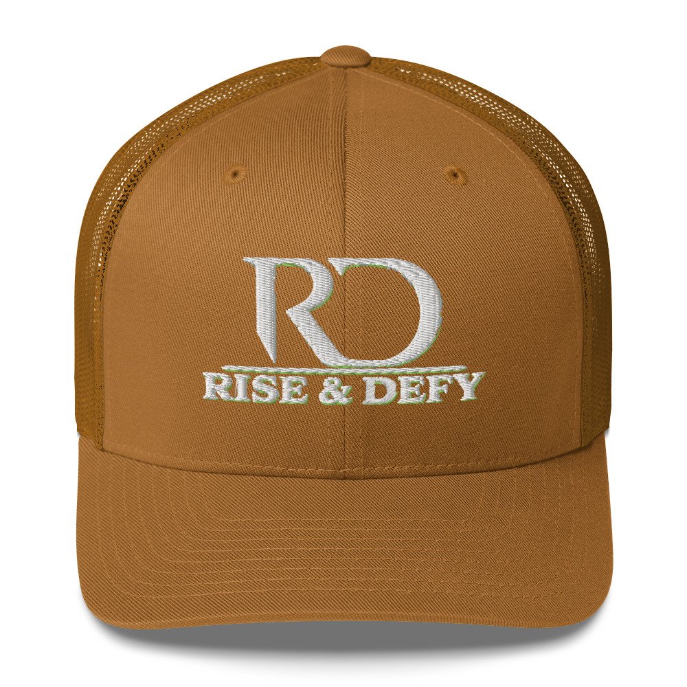 RISE & DEFY Signature Embroidered Trucker Cap - Image 11