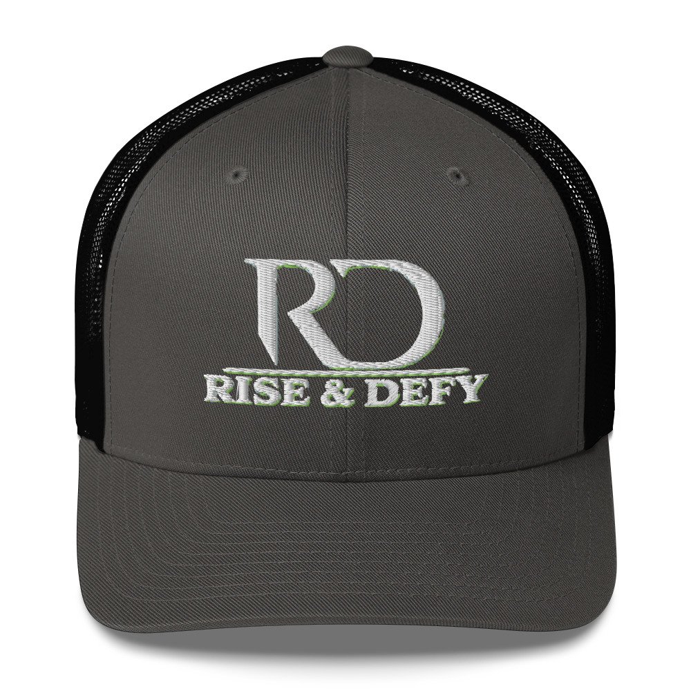 RISE & DEFY Signature Embroidered Trucker Cap - Image 5