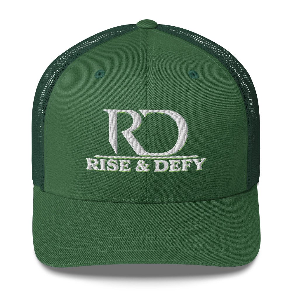 RISE & DEFY Signature Embroidered Trucker Cap - Image 10