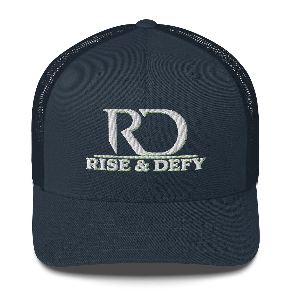 RISE & DEFY Signature Embroidered Trucker Cap - Image 3