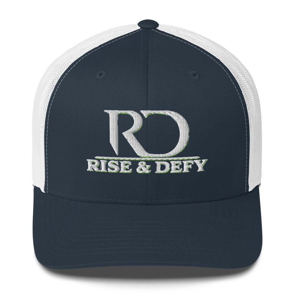 RISE & DEFY Signature Embroidered Trucker Cap - Image 4