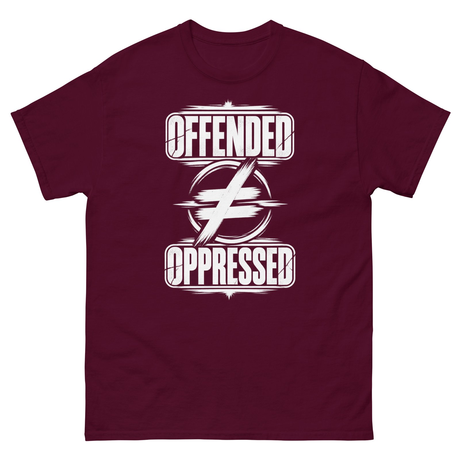 Offended ≠ Oppressed – Bold Free Speech Graphic T-Shirt - Image 2