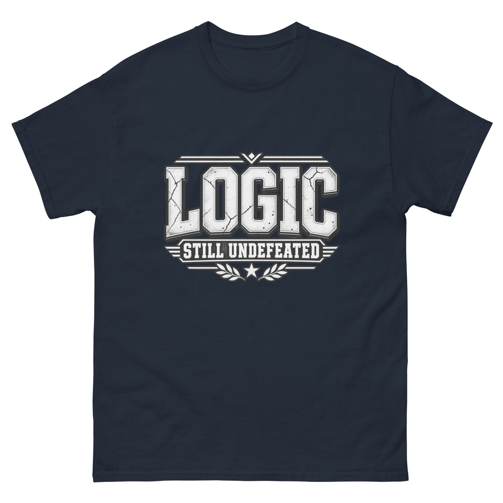 LOGIC: Still Undefeated – Premium Distressed Graphic T-Shirt - Image 3