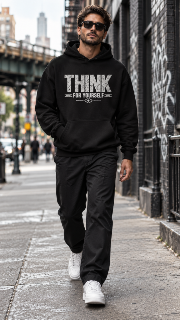 Hoodie Think for Yourself Anti Woke